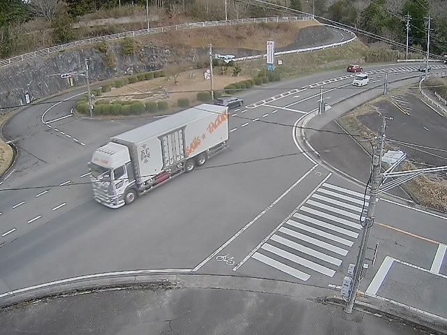 国道163号（島ヶ原町区交差点）映像